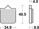 Triumph Speed ​​Twin [BREMBO] - Street Sintered Metal Brake Pads - 07BB33SA