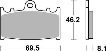Suzuki Gsf 650 Bandit [BREMBO] - Competition Carbon Ceramic Brake Pads - 07KA13RC