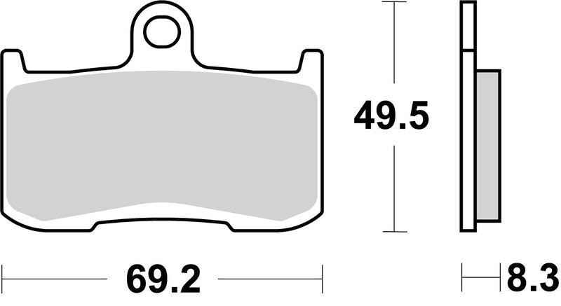 Triumph Daytona 675 [BREMBO] - Competition Carbon Ceramic Brake Pads - 07KA23RC