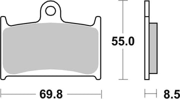 Suzuki Gsx-R [BREMBO] - Competition Carbon Ceramic Brake Pads - 07SU14RC