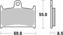 Triumph Trophy 900 [BREMBO] - Competition Carbon Ceramic Brake Pads - 07SU14RC