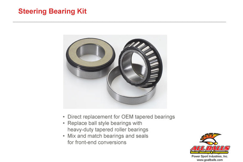 Thunderbird 1600 [ALL BALLS] - Kit steering head bearing for: APRILIA RS250,