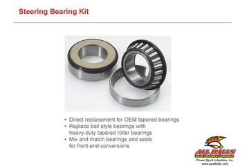 Triumph Street Triple [ALL BALLS] - Kit steering head bearing for: APRILIA RS250,