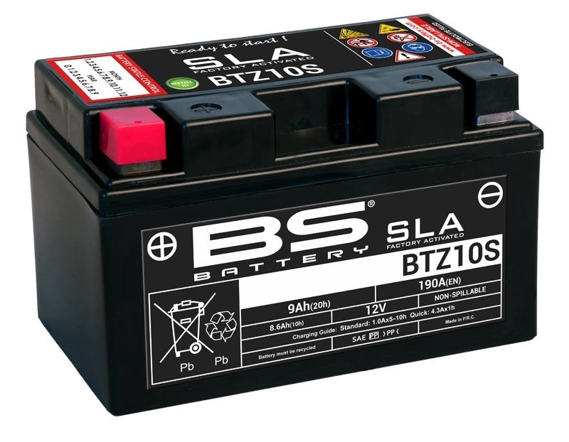 Honda Cb 650 [BS BATTERY] - SLA Maintenance Free Battery Factory Activated - BTZ10S