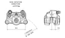 Ducati Monster 821 [BREMBO] - Rear brake caliper Ø34mm black-2