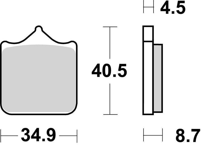 Benelli Leoncino 800 [BREMBO] - Brake pads TYPE 07BB33 SR Sinter - Sport