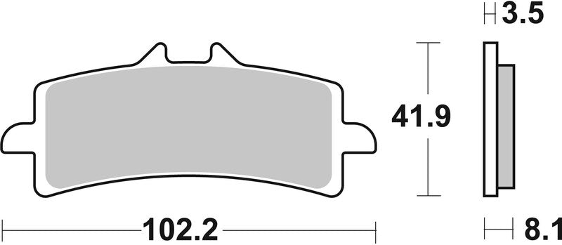 Ducati Panigale 1199 [BREMBO] - Brake pads TYPE 07BB37 SR Sinter - Sport