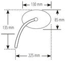 Ktm 790 Duke [SHIN YO] - Mirror Booster 2 Black (Pair)