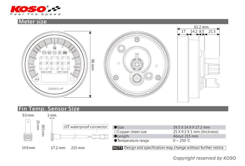 Bmw R Ninet Pure [KOSO] - DL-04 Tachometer/Tachometer - BMW R Nine T