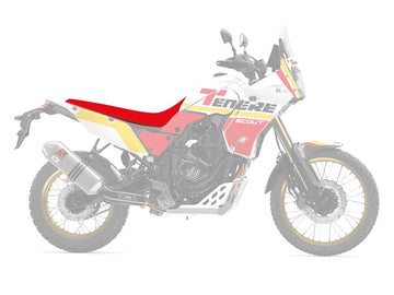 Yamaha Tenere 700 World Raid [BLACKBIRD] - Rally Ride Seat Cover - Black/Red