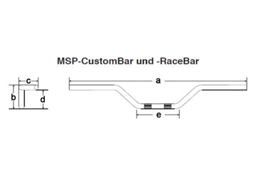 Honda Vtx 1800 [FEHLING] - Custom Bar High 850 mm Chrome