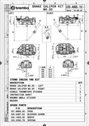 Aprilia Tuono 1000 [BREMBO RACING] - M5 pair of front radial brake calipers 4 pistons Ø3mm-4