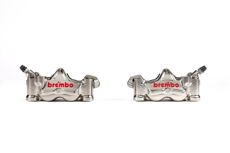 Kawasaki Z 900 Rs Se [BREMBO RACING] - Pair of GP4RX - 18mm brake calipers (CNC machined - chrome plated) (with pads)
