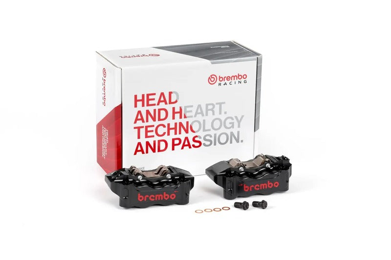 Aprilia Tuono 660 [BREMBO RACING] - UPGRADE GP4-RB 4-piston brake calipers (pair) front, Ø 30/34 mm
