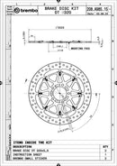 Suzuki Tl 1000 [BREMBO RACING] - UPGRADE T-Drive floating brake disc - 208A98515