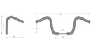 Yamaha Xvs 950 [HIGHWAY HAWK] - Venice Beachbar 1 inch handlebar with 3 holes, 940mm wide 80mm high, chrome