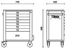 BETA C24S/8 PLUS-A tool trolley with 8 drawers
