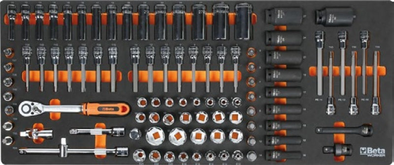 BETA XL tool trolley with 7 drawers and 418-piece tool assortment