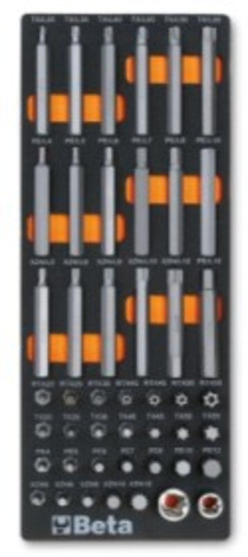 BETA M86 tool assortment, 46 pieces, in foam insert