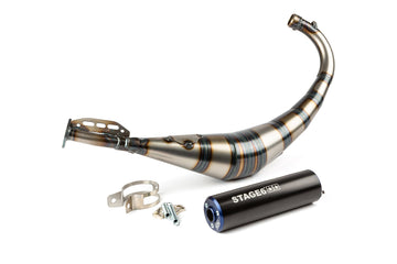 Beta RR SM 50 2T - Auspuff Streetrace Blau Schwarz