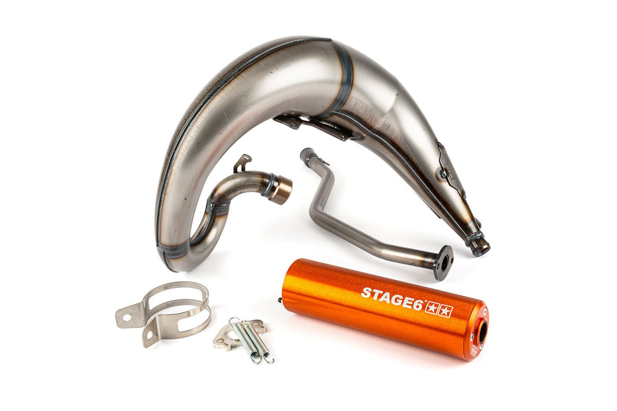 MBK X-Limit SM 50 2T AM6 [2004–] - Auspuff Streetrace High Mount CNC Orange