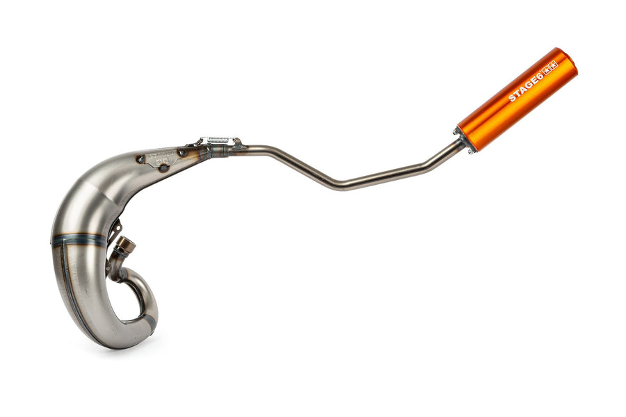 Peugeot XPS-Enduro 50 2T AM6 - Auspuff Streetrace High Mount CNC Orange