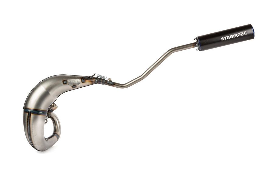 Beta RR Enduro 50 2T - Auspuff Streetrace High Mount links blau schwarz