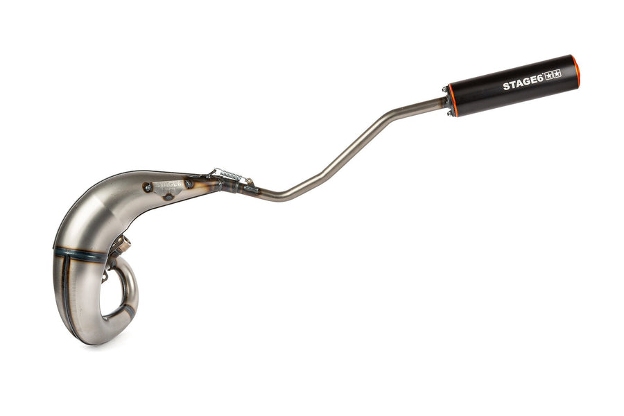 Rieju MRX Enduro Pro 50 2T AM6 - Auspuff Streetrace High Mount links orange schwarz