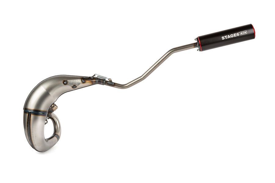 Rieju MRX Enduro 50 2T AM6 - Auspuff Streetrace High Mount links rot schwarz