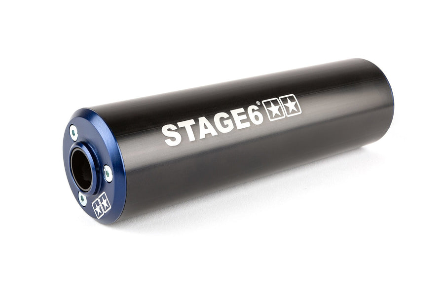 Aprilia SX Factory 50 2T - Auspuff Streetrace Blau Schwarz