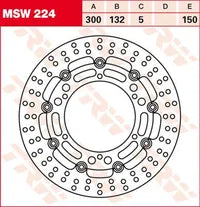 Yamaha Xv 1700 Road Star Warrior [2007-2008] - Flame Series Schwimmende Bremsscheibe – Oberfläche: Schwarz – Bild 12