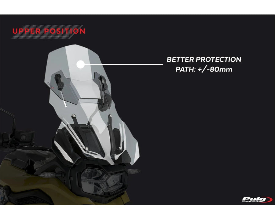 BMW F 750 GS [2024] – Adjustable windshield – heavily tinted