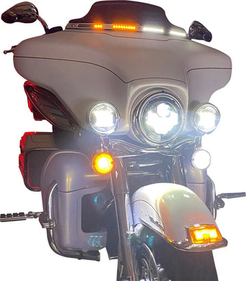 harley davidson flhtcui [CUSTOM DYNAMICS] - Genesis® 4 Dynamic LED Batwing Windshield Trim - 0
