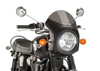 TRIUMPH BONNEVILLE T 120 BLACK [2025] – Wind deflector extended – transparent