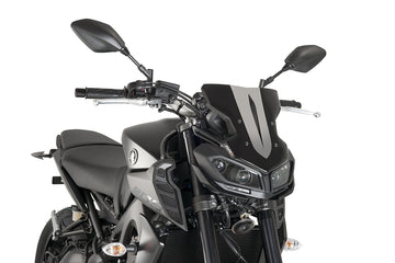 YAMAHA MT-09 SP [2020] - New Generation Sport Windshield | Black | PUIG 9376N