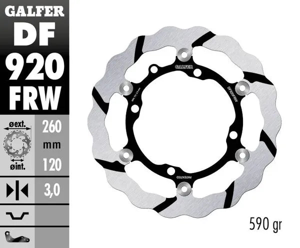 Sherco SEF 250 [2014] - Bremsscheibe schwimmend Wave, genutet – Bild 4