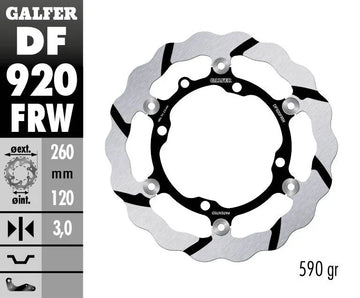 Sherco SE-R 300 [2015] - floating wave brake disc, grooved – picture 2