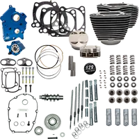 Harley-Davidson FLRT 1868 Freewheeler 114 [2025] - 129" Power Package Motorleistungs-Kit – Oberfläche: Schwarz, Nicht hervorgehobene Kühlrippen – Merkmal: Schwarze Stößelstangenrohre – Bild 5