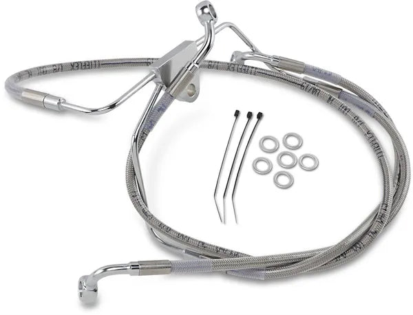 Harley Davidson Flhtcui [DRAG SPECIALTIES] - Stainless Steel Brake Line Kit, Extended