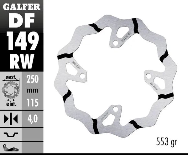 Kawasaki KX 450 F (KX 450 F) [2019-2020] - BREMSSCHEIBE FIXED WAVE GROOVED OVERSIZE – Bild 4