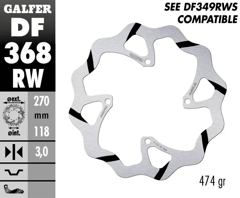 Suzuki Rm Z 250 [2020-2023, 2025-2026, 2023-2024] - BREMSSCHEIBE FIXED WAVE GROOVED OVERSIZE – Bild 2