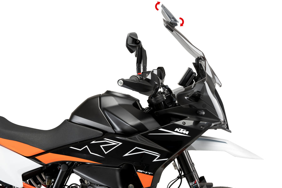 KTM 890 SMT [2025] – touring screen with spoiler screen – transparent