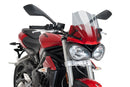 TRIUMPH STREET TRIPLE S [2017–2019] - New Generation Sport Windschild | Getönt | PUIG 9999H