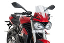 TRIUMPH STREET TRIPLE S [2017–2019] - New Generation Sport Windschild | Klar | PUIG 9999W