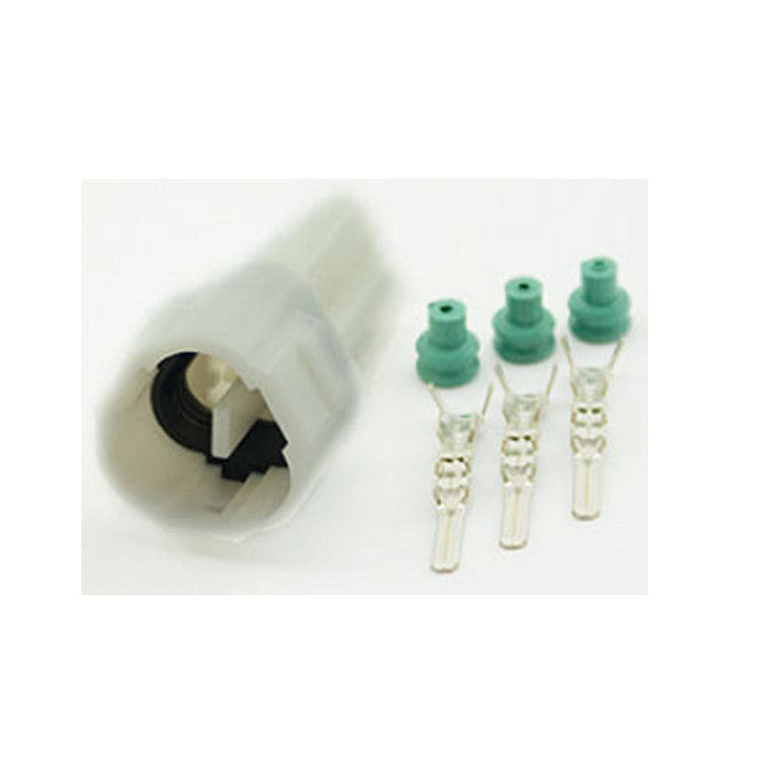 Wasserdichter 3er Stecker – 3-Pin, Vergleichsnr. 6187-3231, MT Serie, männlich, Stück, weiss