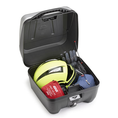 B32 BOLD Monolock top case with plate – black plain / 32 liter volume / max load 3 kg