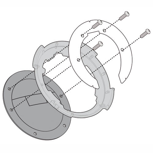 Ducati Monster 1100 Evo [GIVI] - Befestigungsring für TANKLOCK