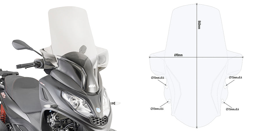 PIAGGIO MP3 300 [2019-2020] - Windshield