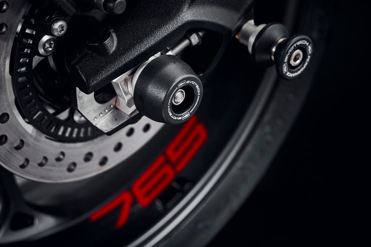 Triumph Street Triple 765 R [ab 2023] - Achsprotektoren-Set – 360° Ansicht 10
