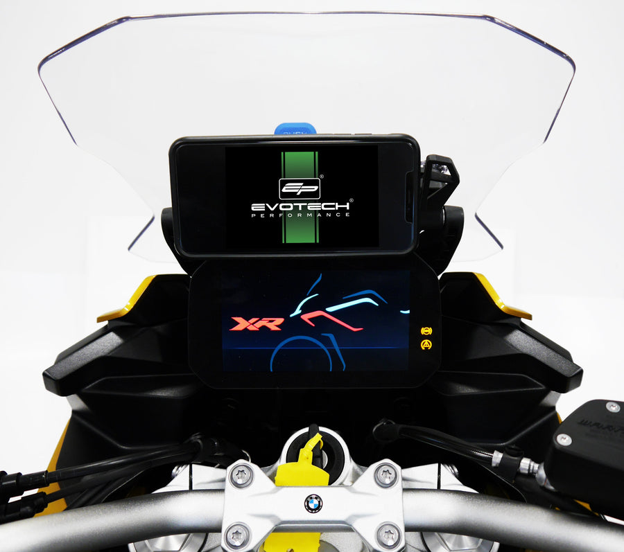 BMW F 900 XR Triple Black [2025+] - Evotech Quad-Lock-Smartphonehalterung oben